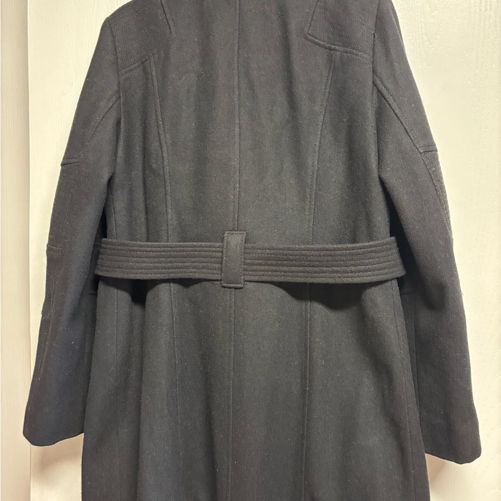 Michael Kors Black Trench Coat with‎ Gold Accents - Picture 7 of 16